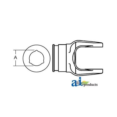 A & I Products Inner Tube Yoke 5" x3" x3" A-BP204036852-A